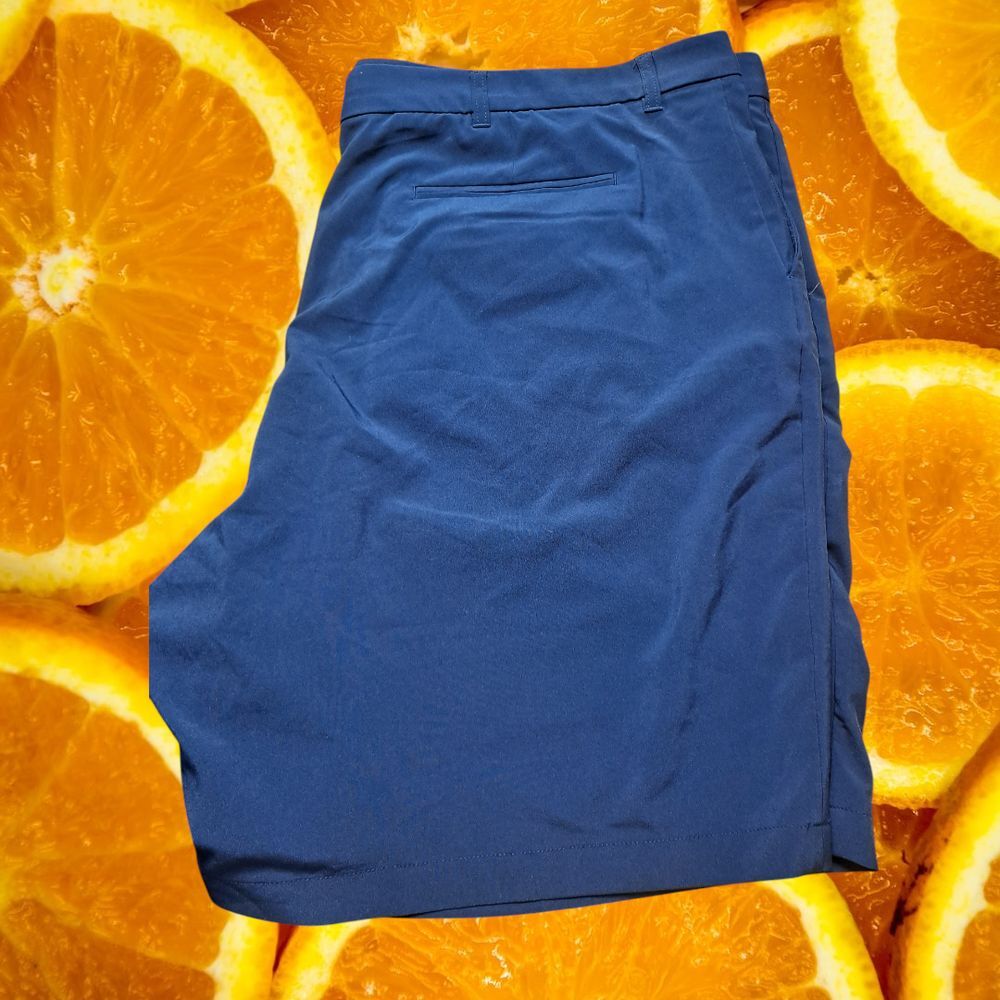 Callaway Men's Golf Shorts Performance Athletic Navy Blue‎ Flat Front 50B